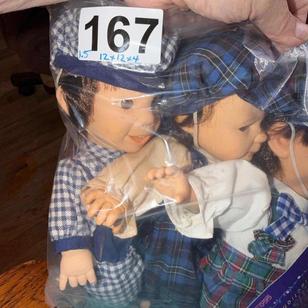 My Pals Collection Gigo Dolls Set 3 Plaid‎ Gingham Vintage Cottagecore Aesthetic